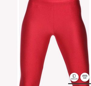 Red Shimmer Leggings (New)