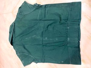 Green Pure Cotton Top