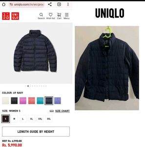 Uniqlo Navy Down Jacket