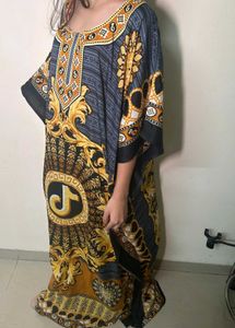 Printed Kaftan Dress