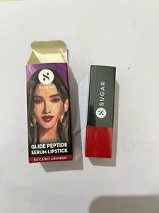 SUGAR Glide Peptide Serum Lipstick 04Cairo Crimson