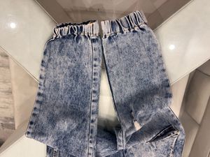 Distressed Denim Joggers