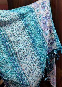 Blue Paisley Scarf