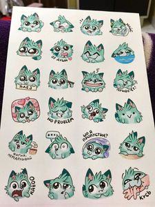 Cute Animal Stickers Pack Of 3 Sheet