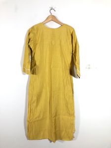 Mustard Yellow Emboridered Kurta Set (Women’s)