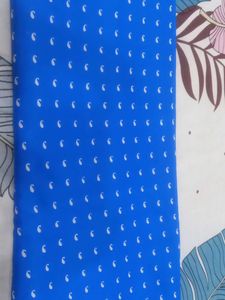 Blue Color Printed Saree
