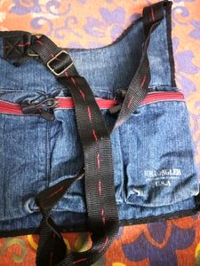 Cross Body Bag In Denim