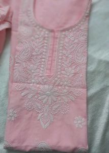 Pink Lukhnowi 4 PC.with Lining