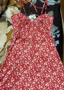 Halter Neck Floral Mini Dress