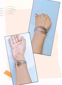 Boho Copper &amp; Silver Bracelet