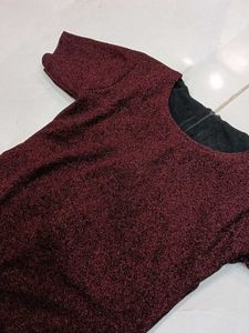 Burgundy Bodycon Dress