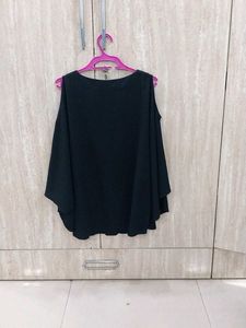 A Black Party Cape Top.