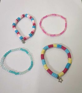 Pastel Beachy Beaded Bracelet Stack! 🌊🏖️🐚