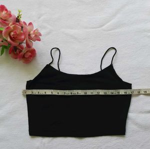 Shein : Sleek Black Tank Top