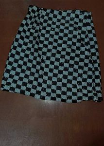 Ready To Party With Checkered Mini Skirt