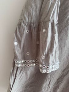 Elegant Taupe Cotton Kurta – Diza by Westside