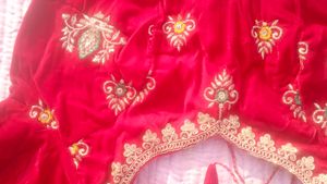 Red Velvet Bridal Lehnga