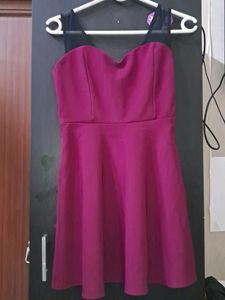 Forever 21 Maroon Skater Dress