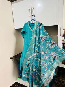 Teal Libas Kurta Set