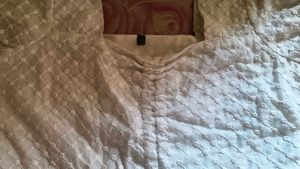 White Floral embroidery Crop Top