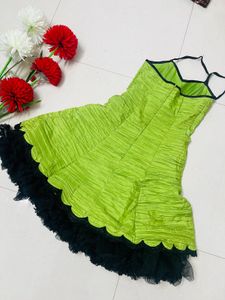 Vibrant Green Party Dress