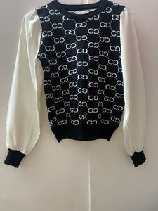Beautiful Korean Sweater Top With Bell Sleeves