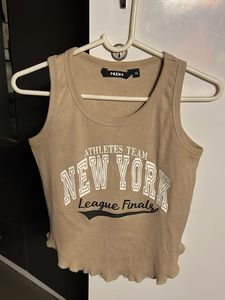 Y2k beige Tank top from Westside