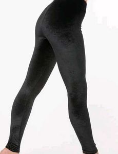 Black Velvet Leggings