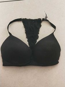 34D Black Lace Detail Bra
