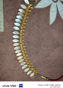 Mother of Pearl &amp; Gold Necklace