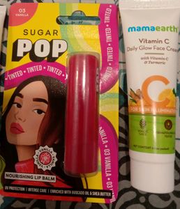 Combo Of Sugar Pop Lip Balm And Mamaearth
