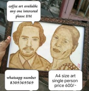 Coffee Art Portrait - A4 Size