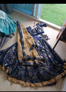Navy Blue Lehanga Set