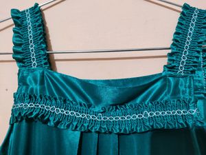 Two Piece Night Dress, Colour : Sea Green