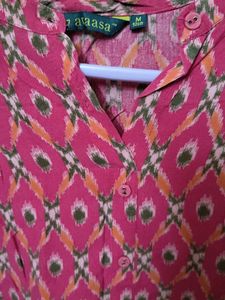 Pink Printed Kurta