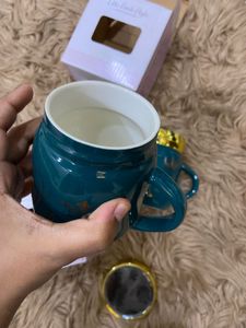 Pricedrop Porcelain Leakproof King &amp; Queen Mug Set