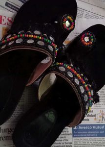 Boho Chic Black Platform Sandals