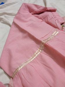 Pink Embroidered Kurta Set