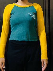Yellow Crop Top
