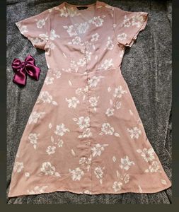 Floral Print A line Dress