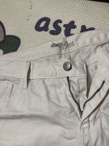 White Denim Shorts