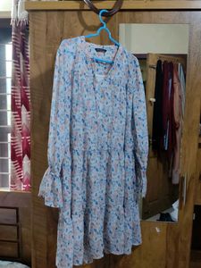 Floral Print Dress With Inner