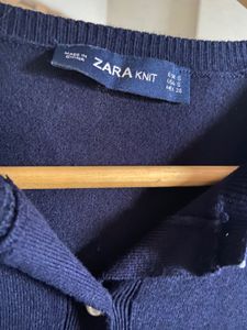 Zara (original)Navy Knit Cardigan(S)