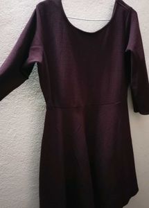 Coffee Brown Skater Dress.