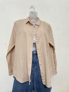 Pintresty Beige Formal UNIQLO Shirt