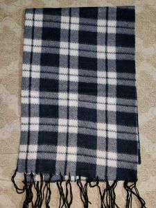 Plaid Scarf with Fringes Men/Women