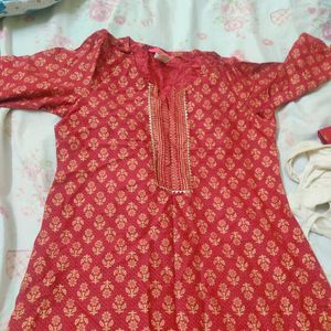 New Red Kurta