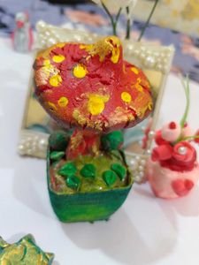 Handmade Mushroom Figurine