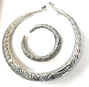 Vintage Meenakari Hasli With Bracelet