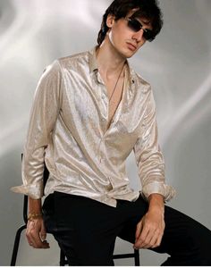 Sparkly Gold Men&#39;s Shirt